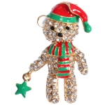 Брошь «Новогодняя Коллекция- Очаровательный Мишутка» 4*2,5 см