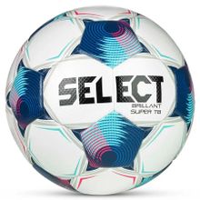 Мяч футб. SELECT Brillant Super TB V25, 3615971002,р.5, FIFA PRO, ПУ, 32 пан. термосш, бело-синий
