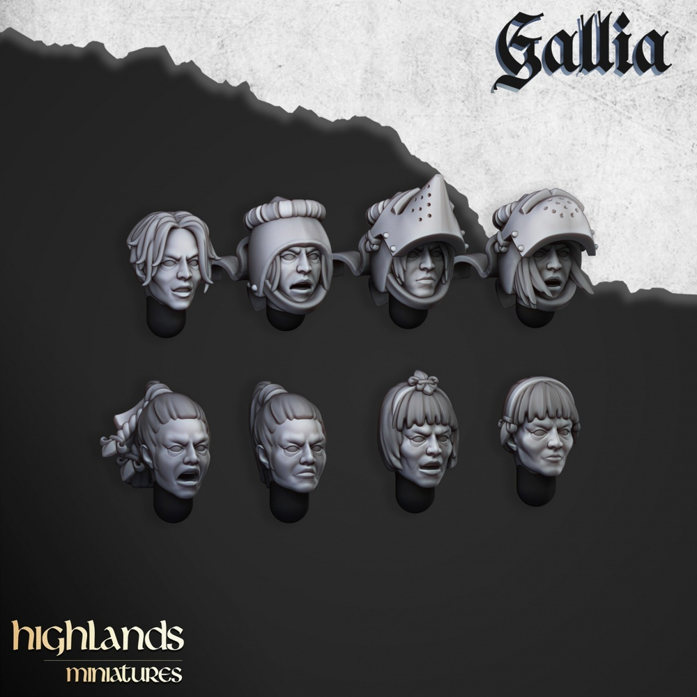 Bretonnia Female Heads