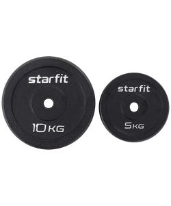 Диск чугунный STARFIT BB-204 d=26 мм, черный, 5 кг