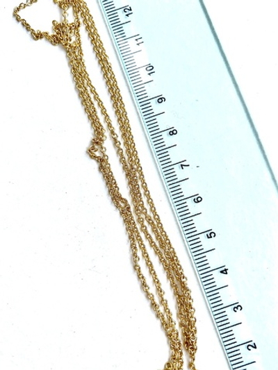 114-з Цепь якорная тонкая 1,5мм, позолота, м