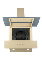 Вытяжка кухонная MACBI MТG60TL (IVORY) бежевый, D150мм, 1100м3/ч, наклонная, мотор 230Ватт, стекло 60см, сенсорное управл.