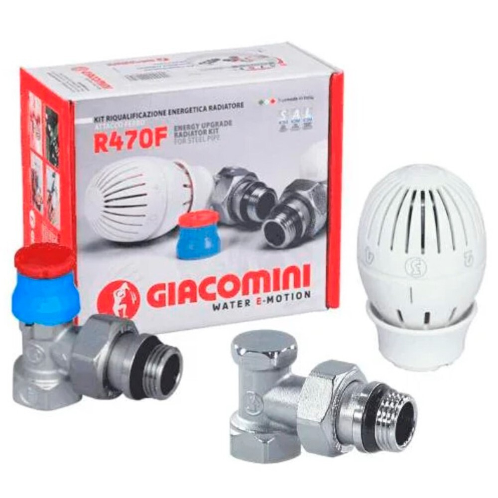 Комплект термостатич. Giacomini 1/2quot; - угл., R470FX033