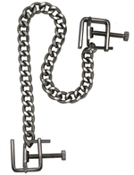 Серебристые винтовые зажимы для груди (Цвет: серебристый)