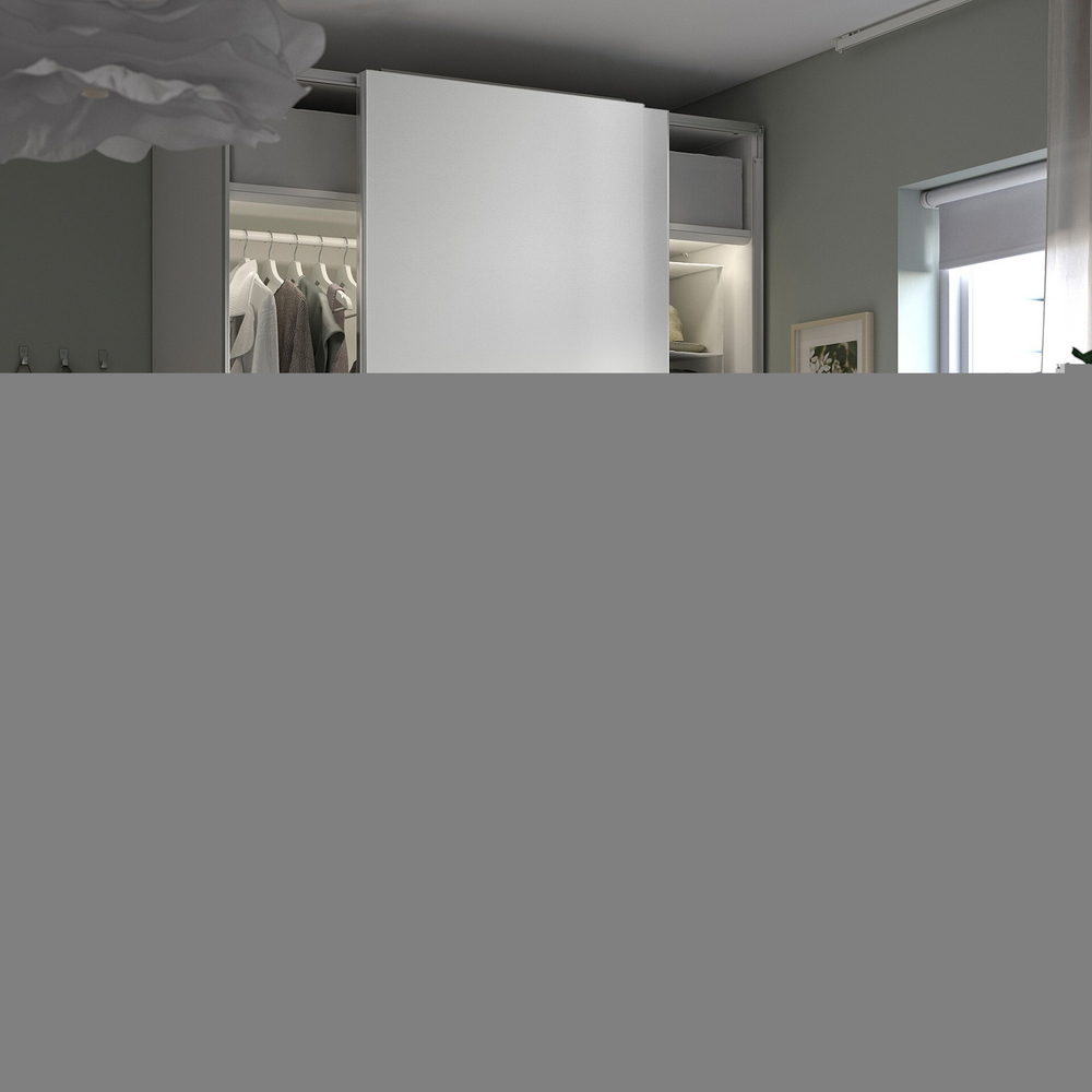 Шкаф-купе PAX HASVIC IKEA комбинация с 2 полками (белый)  120*60*220
