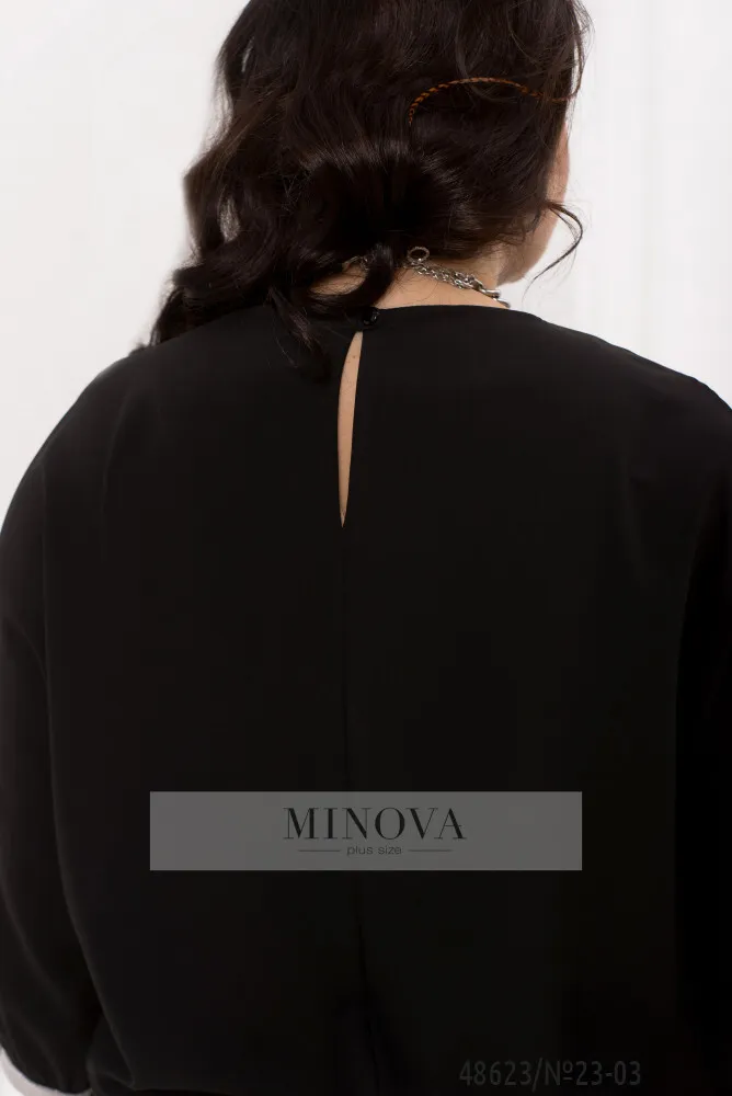 Блуза 23-03-черный Minova