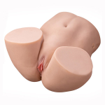 Телесный вибромастурбатор полуторс 39х32х20см с функцией пенетрации Xise SHEQU Ethel Male Masturbator Doll with Thrusting