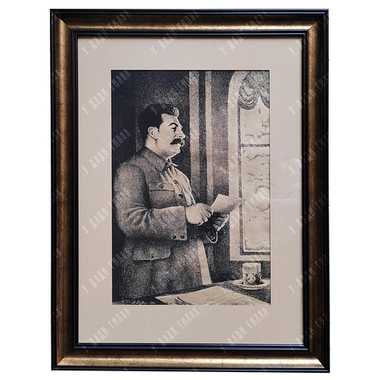Дудин А. Иосиф Виссарионович Сталин. Литография. СССР. 1939