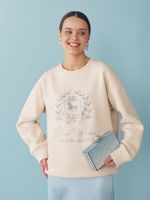 СВИТШОТ UNIVERSITY PASTEL BEIGE