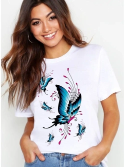 Футболка с бабочками