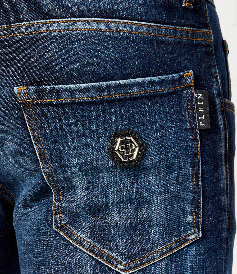 Джинсы Skull Philipp Plein - темно-синий(MDT3849 PDE004N)