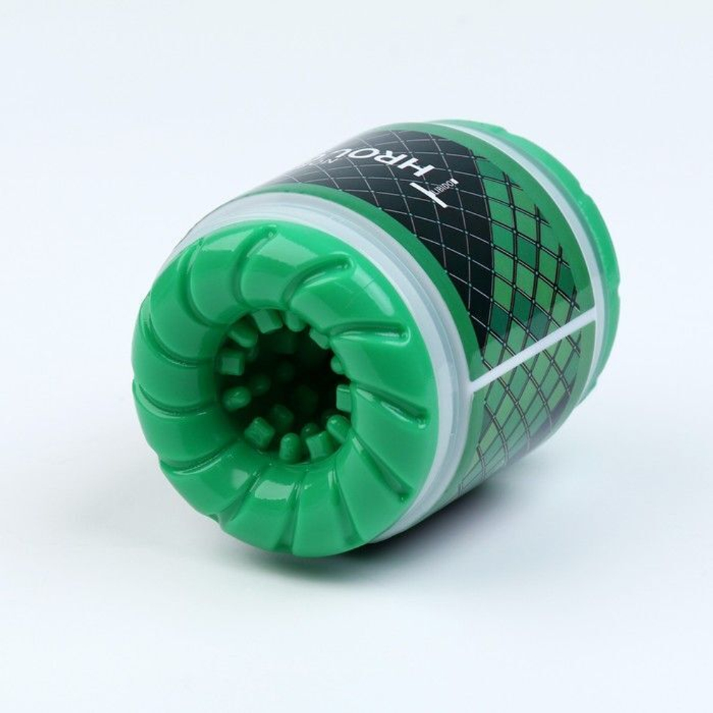 Зеленый сквозной мастурбатор Through NORMAL (Цвет: зеленый)