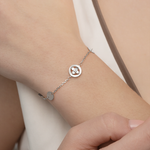 Браслет из белого золота c бриллиантом Артикул: 05-0741-00-101-1120