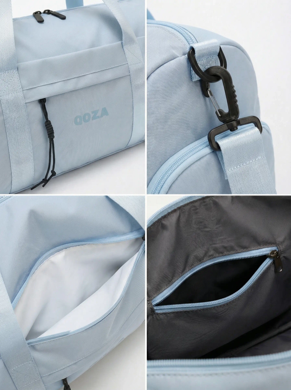 Сумка спортивная QOZA Limited Edition, голубая, 21 л