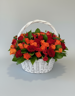 Цветы в корзине Интрига