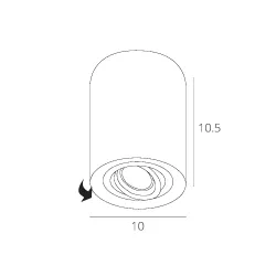 Точечный накладной светильник Arte Lamp FALCON