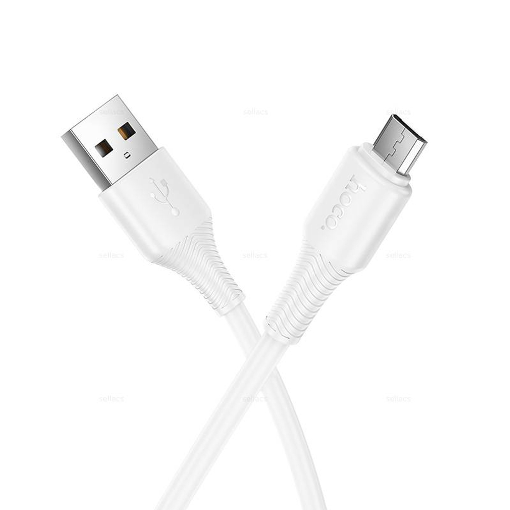 Кабель USB на Micro Hoco X120 (white)