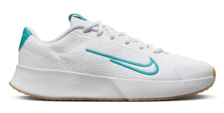 Женские Кроссовки теннисные Nike Court Vapor Lite 2 - white/lime blast/gum light brown/teal nebula