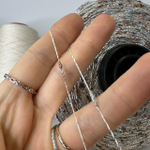 CRISTALLO - Luxury Production by Ri.Go; 75% хлопок, 15% люрекс, 10 п/а; 700м/100гр; col. 31219, цвет: светло-бежевый, с темно-коричневыми, бежевыми и серебристым люрексом «шишечками»