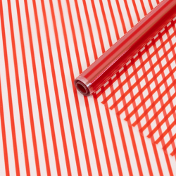 Пленка прозрачная "Полосы узкие" 70см*200гр