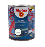 ГРУНТ-ЭМАЛЬ АЛКИД ALPINA ЭМАЛЬ ПО РЖАВЧИНЕ ШЕЛК-МАТ RAL 9003 750 МЛ/ 900ГР