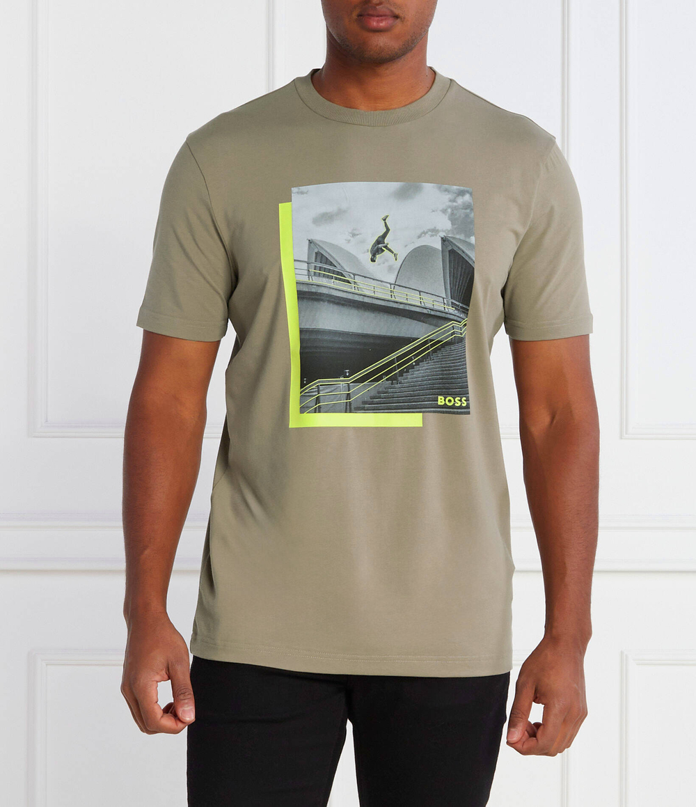 Футболка Tee 10 BOSS GREEN - оливковый(50507028)