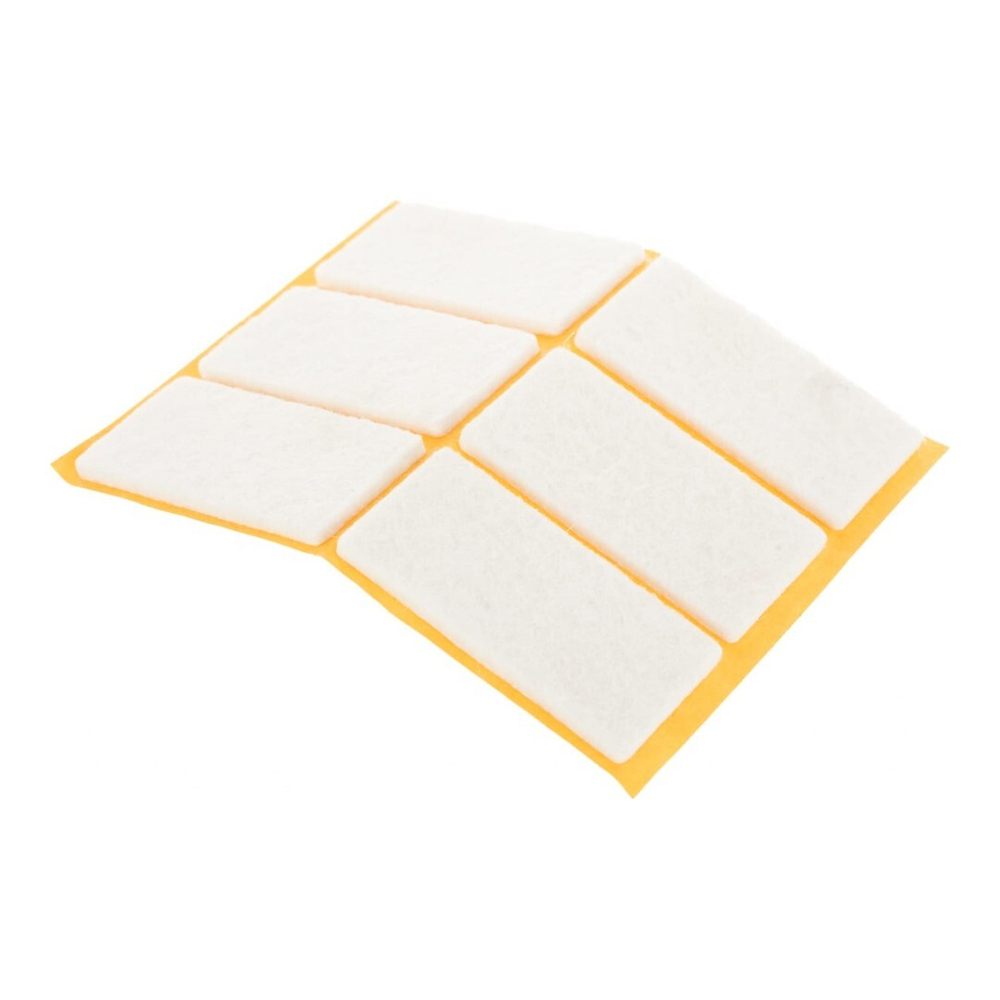 ПУНКТ ФЕТРОВЫЙ ELEMENT САМОКЛЕЯЩИЙСЯ 25Х50 (БЕЛЫЙ 6 ШТ)