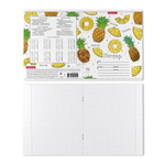 Тетрадь 18л., клетка, Erich Krause, скрепка, блок офсет, мелованный картон "Яркие дольки", 5 дизайнов