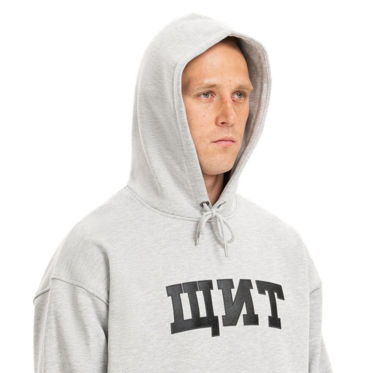 Худи Питерский Щит ЩИТ, серый, утеп.