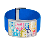 Браслет Fiore Luna на голубом кожаном ремешке CB01318-16 M