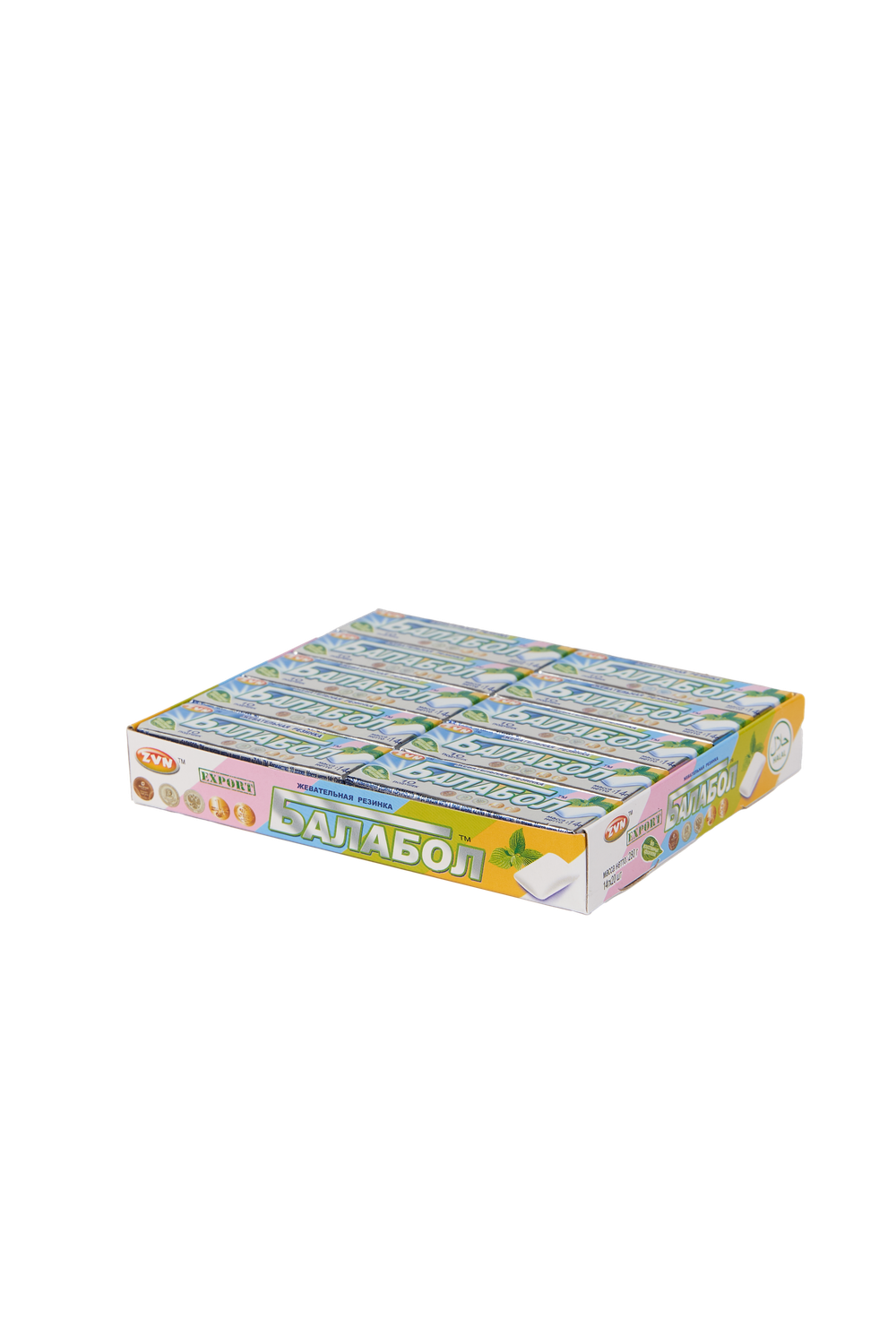 Жевательная резинка «БАЛАБОЛ» TM со вкусом мяты в виде драже ZVN TM 14г*20шт*30бл