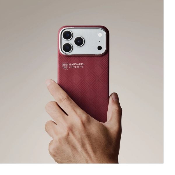 Чехол Pitaka Edge Case для iPhone 17 Pro Max, Гарвардский багровый | Harvard Crimson
