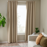 Комплект штор IKEA ROSENMANDEL (РОЗЕНМАНДЕЛ), Бежевый, 135x250 см, 2 шт