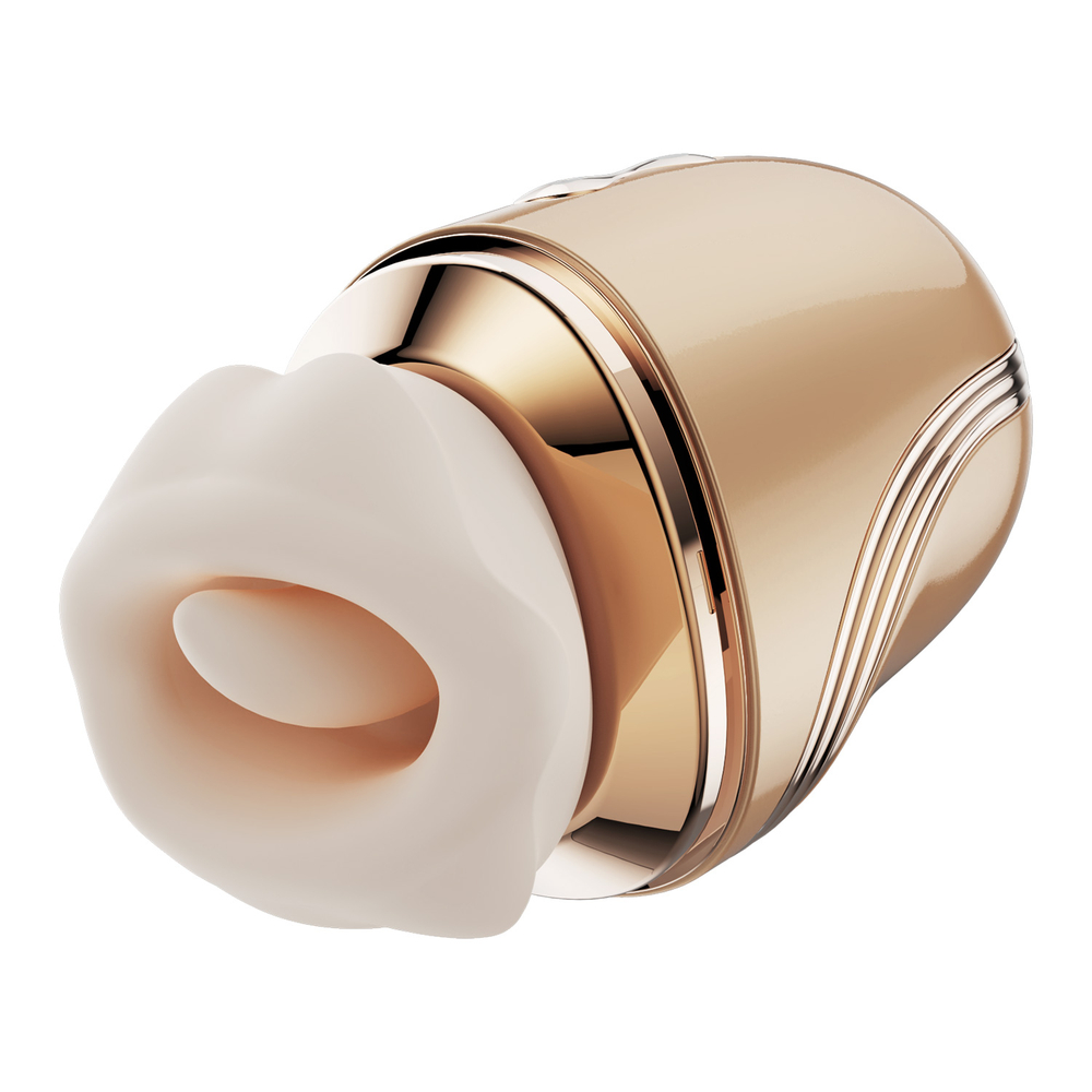 Имитатор куннилингуса BeYourLover Lippy (Губы) вакуумно-волновой с функцией лизания и нагревом