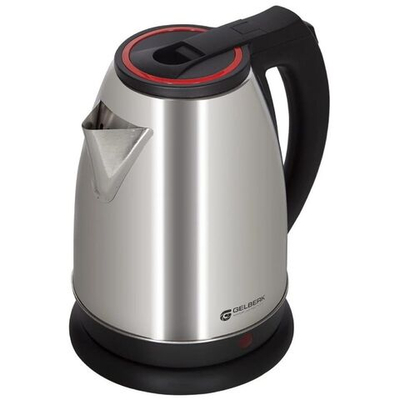 Чайник электрический Gelberk, GL-301, 1.8 л, 150 Вт, ск нагр элем, нерж