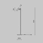 Напольный светильник (торшер) Maytoni MOD129FL-01W