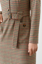 51430 Платье женское (зеленая клетка)