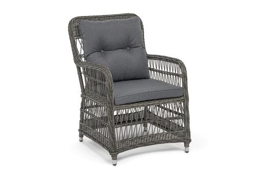 "Цесена" кресло плетеное из искусственного ротанга, цвет графит