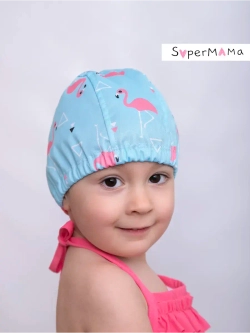 Шапочка для плавания детская непромокаемая для бассейна