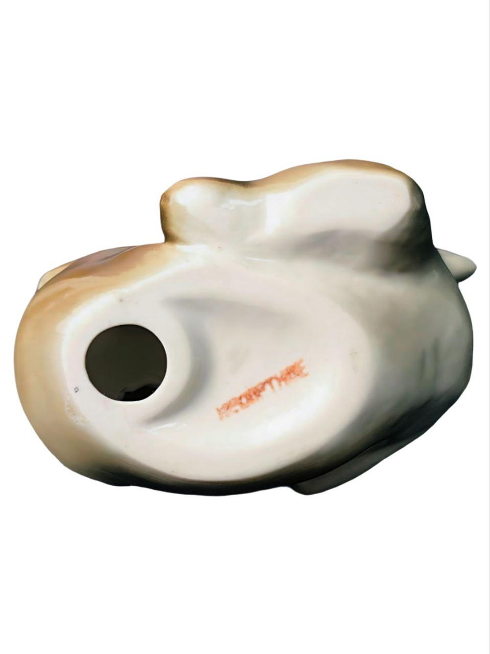 Фарфоровая статуэтка "Медвежонок лежащий" ЛФЗ