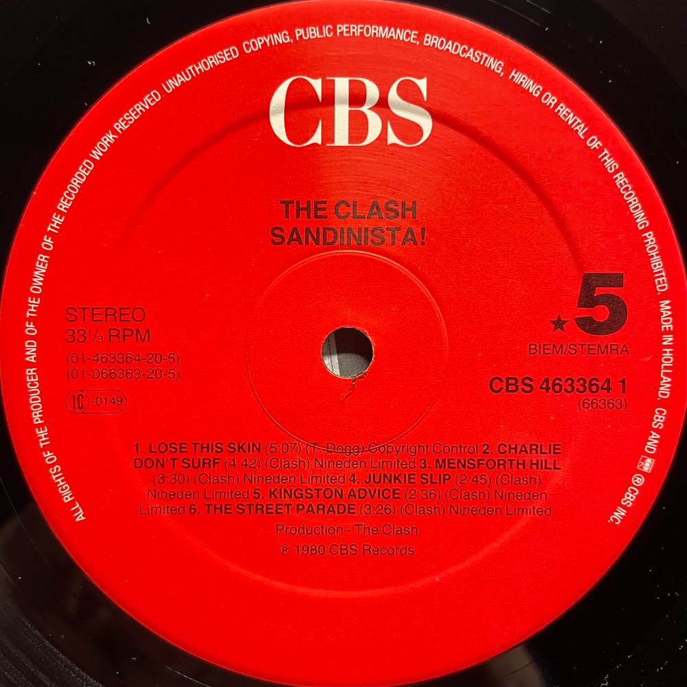 The Clash ‎– Sandinista! 3LP (Голландия 1989г.)