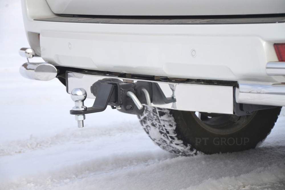 Фаркоп с унив. электрикой Smart, съемный квадрат, с НЕРЖ накладкой TOYOTA LC PRADO 150 2009-, LEXUS GX 460 2010-2013 (паспорт и сертификат) ПТ ГРУПП.TPR-09-991124.00
