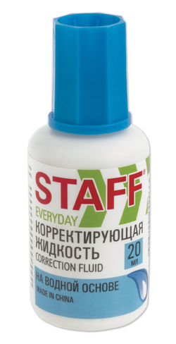Корректирующая жидкость STAFF "Everyday" 20 мл., с кисточкой (1/12) 228642