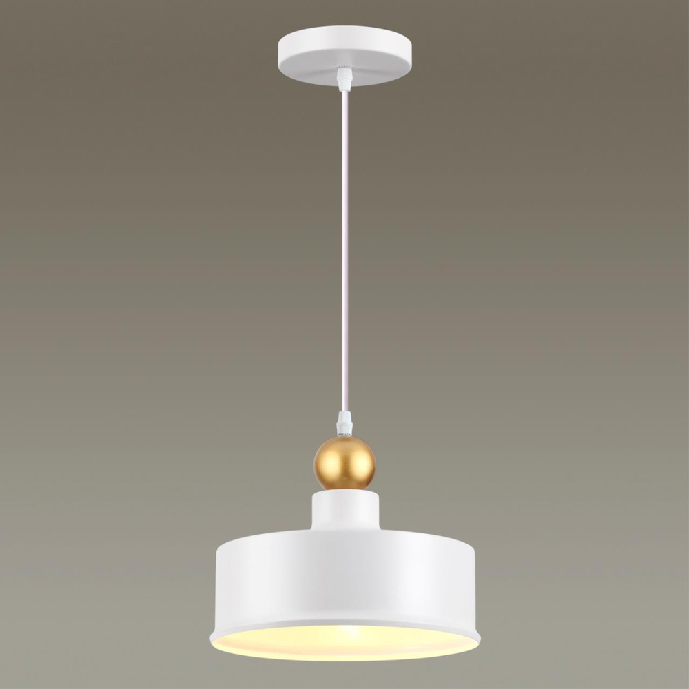 4090/1 PENDANT ODL19 495 белый/золотой Подвес Е27 1*40W BOLLI