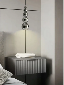 Светильник прикроватный потолочный подвесной Volume, серебристый