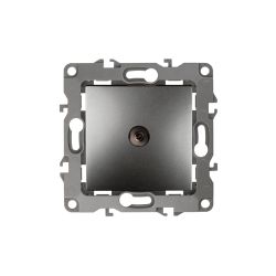 12-3101-12 ЭРА Розетка TV одиночная, IP20, Эра12, графит | Эра 12 Графит