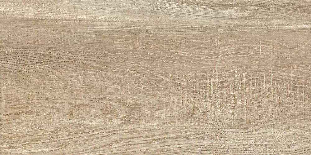 Настенная плитка Alma Ceramica TWU2550EPH40 Euphoria 24.9x50 бежевая глянцевая / рельефная под дерево