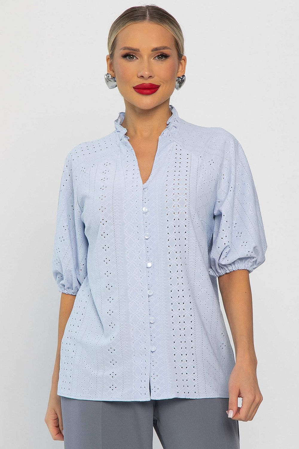 Блуза Люция (голубая) Б14289-45М LT Collection