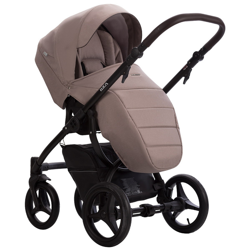 Детская коляска Bebetto Luca 3 в 1 с автокреслом Avionaut Cosmo 37 бежевый