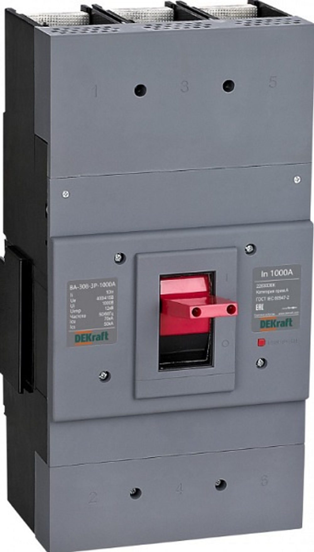 Автоматический выключатель в литом корпусе DEKraft 22831DEK